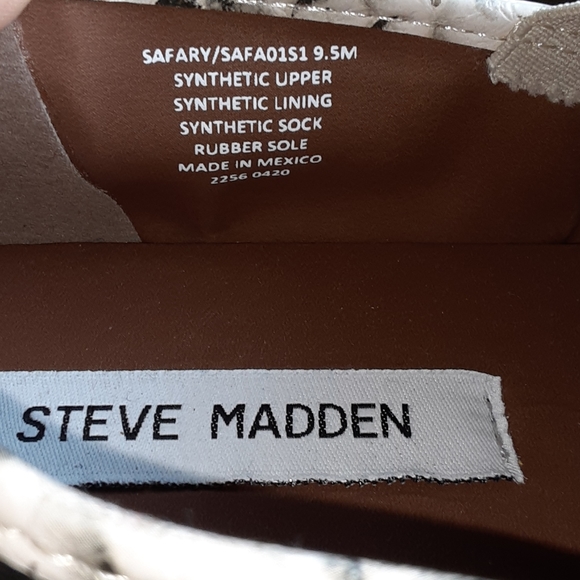Steve Madden SNAKE PRINT SLIP ON Shoe Size 9 1/2 - Picture 7 of 7